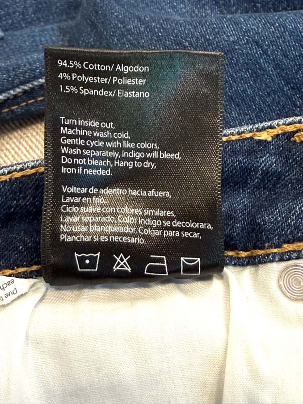 Risen Jeans Dark Wash High Stretch - Size 9 - Picture 10 of 11
